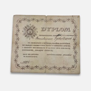 Dyplom Odznaki Obrońcom Kresów 1919 - „Orlęta”