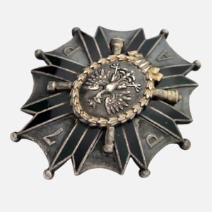 Odznaka oficerska 7 Pułk Artylerii Polowej, srebro, W. Gontarczyk