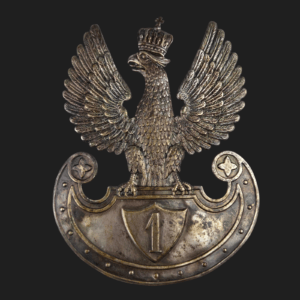 Orzeł 1 Pułk Ułanów Legionów, tzw. Beliniacki, orzeł czapkowy na wyposażeniu Wojska Polskiego