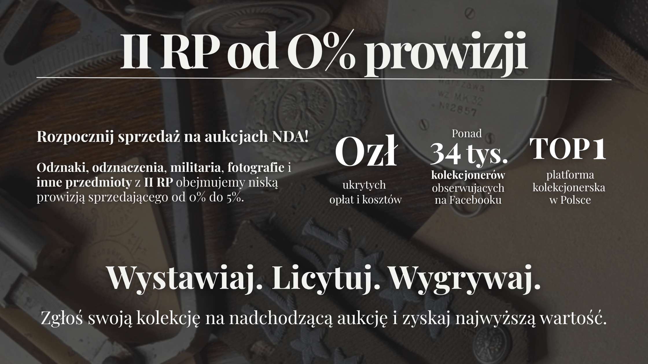 Czy prowizja 0% w sprzedaży aukcyjnej jest możliwa? Sprawdź, jak bezpiecznie i zyskownie sprzedać kolekcję militariów w NDA